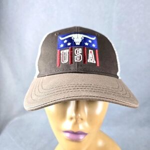 Cody James Longhorn USA Patch snapback hat, cap